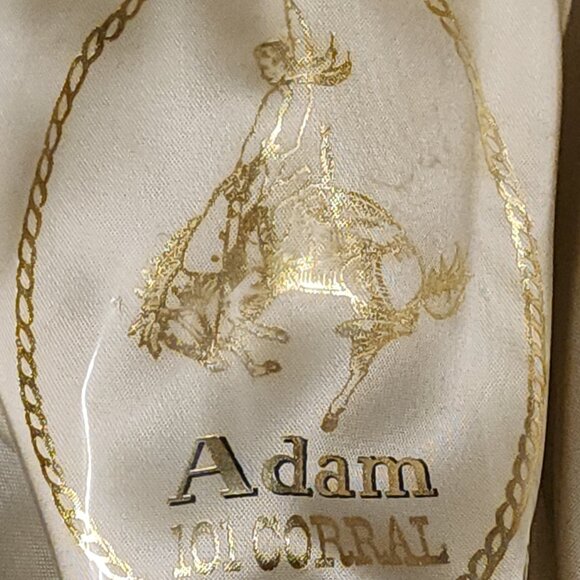 Vintage Adam ~A~ Western 101 Corral Tan Felt Cowboy Hat Unisex - Picture 10 of 12